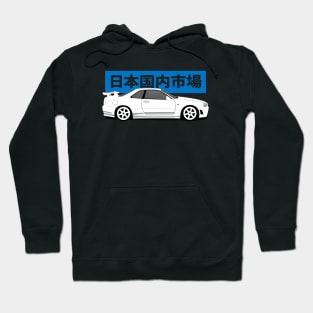 Side View Nissan Skyline r34 gtr 1999-2002 Hoodie